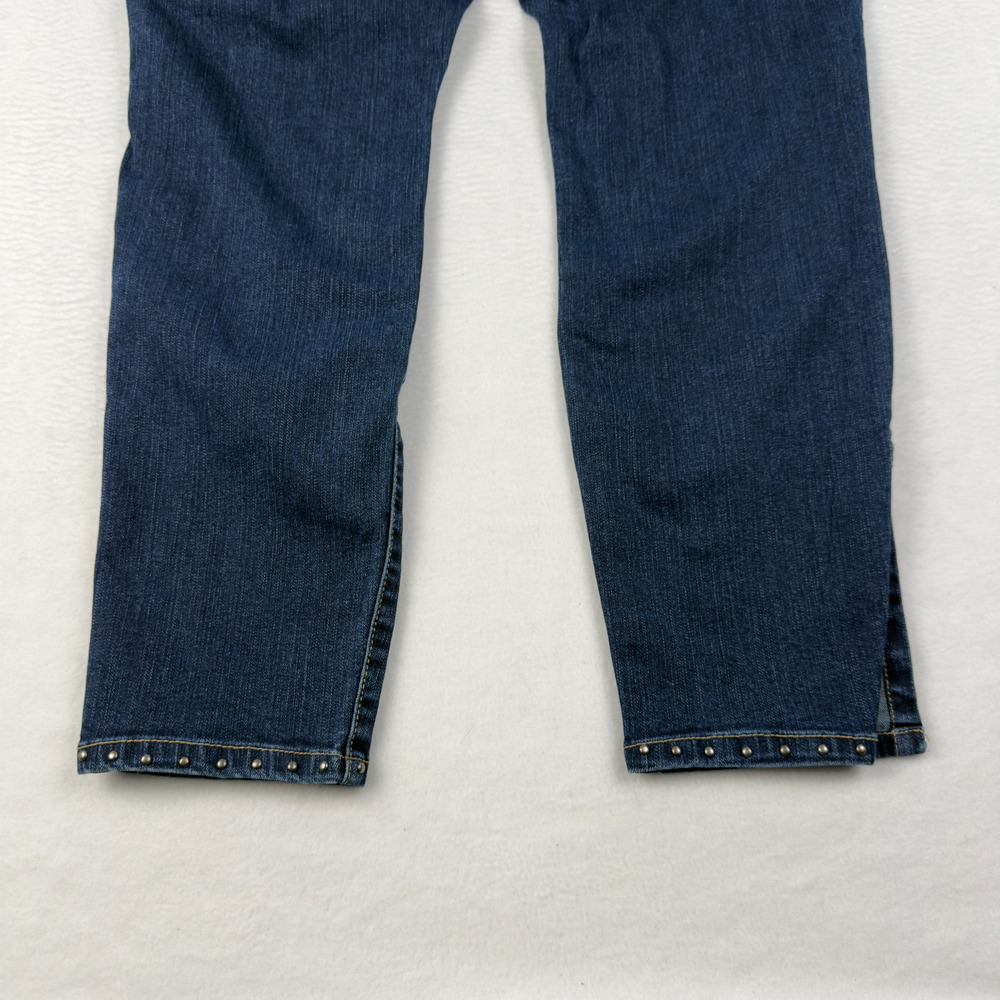 D Jeans Studded Skinny Ankle Womens Size 10 (29x26 fit) Split Hems - Picture 8 of 13